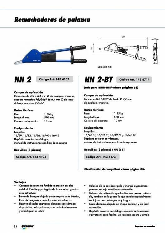 GESIPA. Remachadoras 7