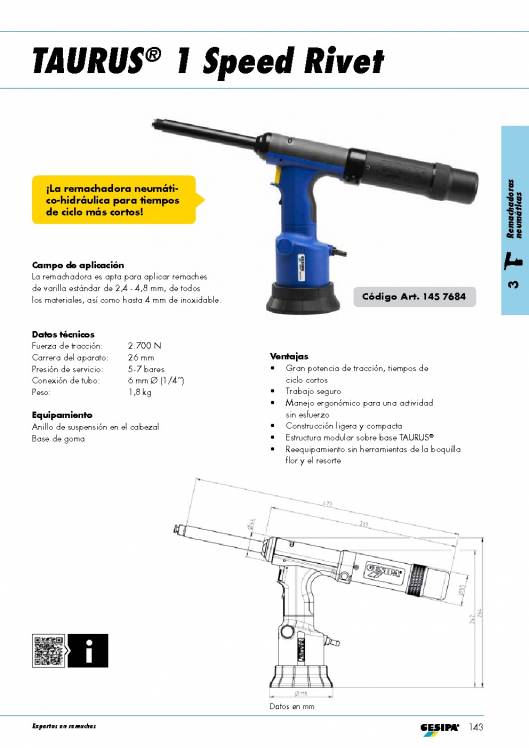 GESIPA. Remachadoras 66