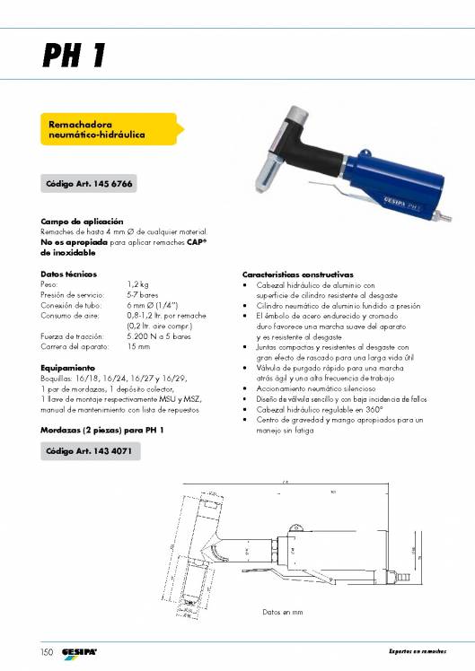 GESIPA. Remachadoras 73