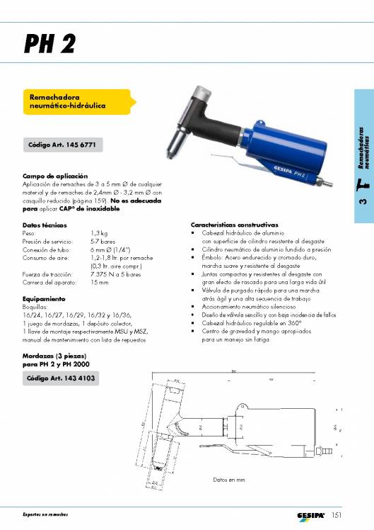 GESIPA. Remachadoras 74
