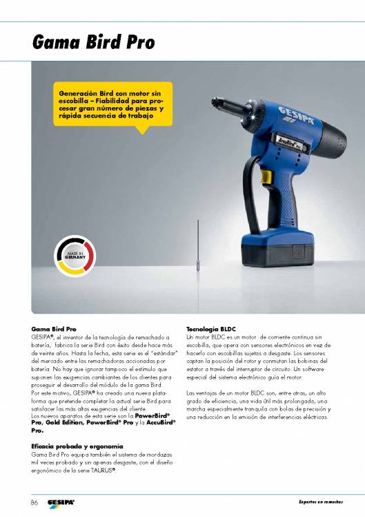 GESIPA. Remachadoras 9