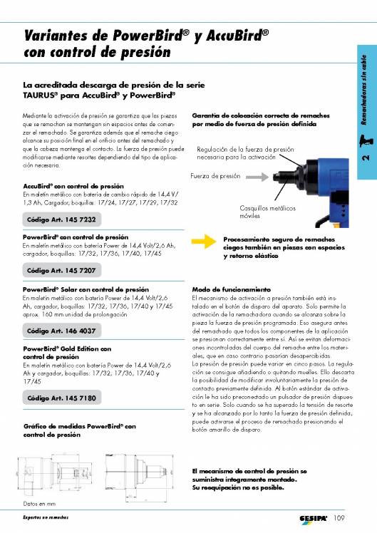 GESIPA. Remachadoras-a-bateria-AccuBird-PowerBird 13