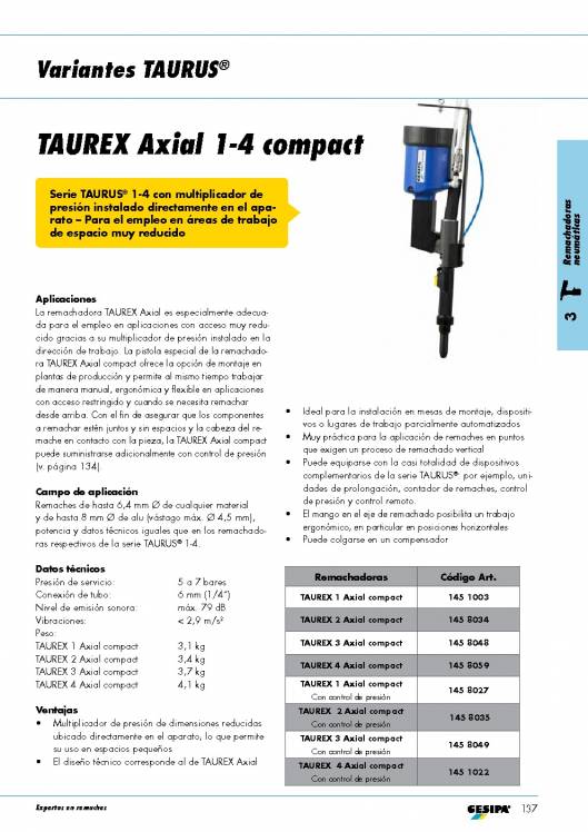 GESIPA. Remachadoras-Neumaticas-TAURUS 24