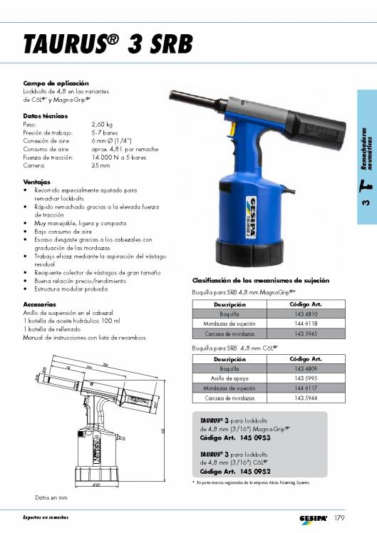 GESIPA. Remachadoras-SRB-remaches-LOCK-BOLT 4