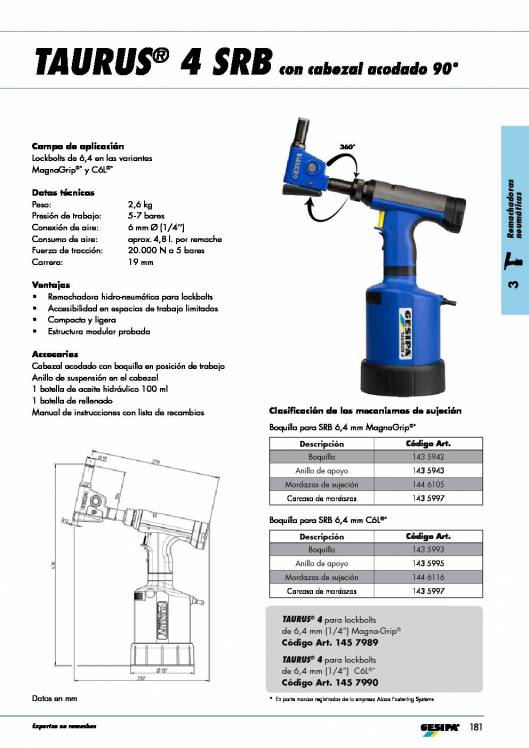 GESIPA. Remachadoras-SRB-remaches-LOCK-BOLT 6