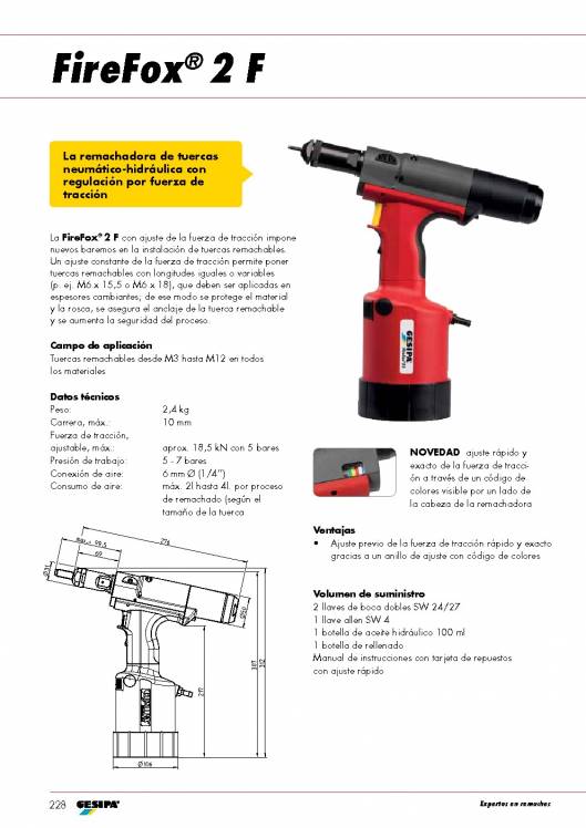 GESIPA. Remachadoras para tuercas remachables 19