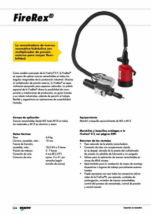 GESIPA. Remachadoras para tuercas remachables 35