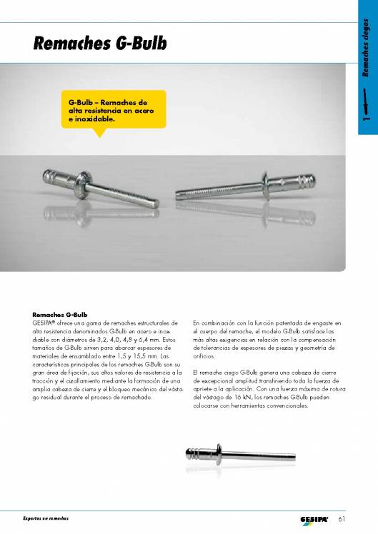 GESIPA. Remaches. 36