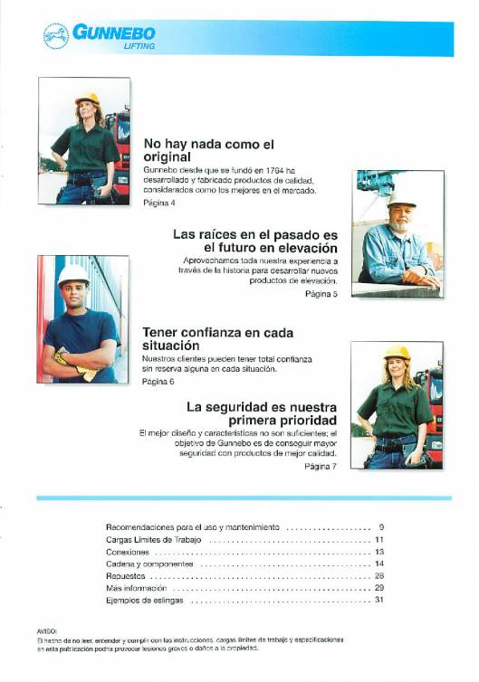 GUNNEBO. Accesorios de elevación de grado 80. 3