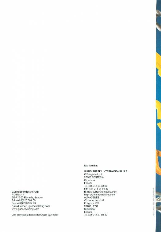 GUNNEBO. Accesorios de elevación de grado 80. 32