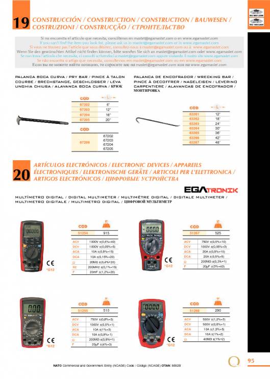 Herramientas para Mecanica de EGA MASTER. 101