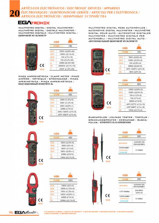 Herramientas para Mecanica de EGA MASTER. 102
