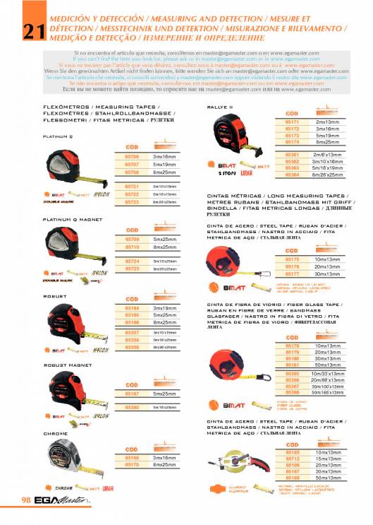 Herramientas para Mecanica de EGA MASTER. 104