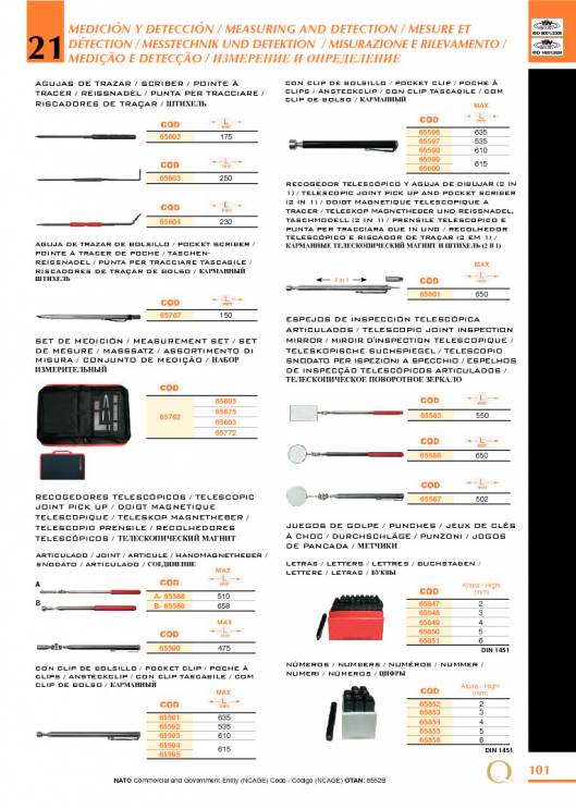 Herramientas para Mecanica de EGA MASTER. 107