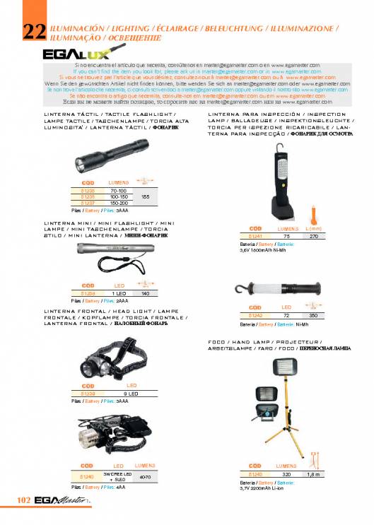 Herramientas para Mecanica de EGA MASTER. 108