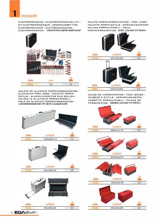 Herramientas para Mecanica de EGA MASTER. 12