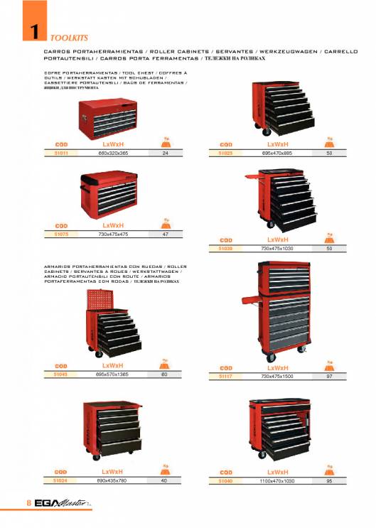 Herramientas para Mecanica de EGA MASTER. 14