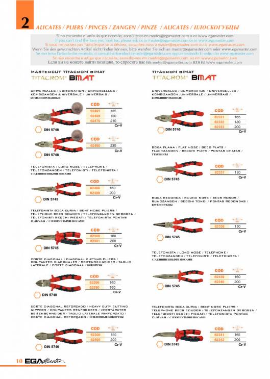 Herramientas para Mecanica de EGA MASTER. 16