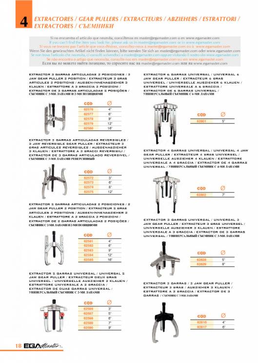Herramientas para Mecanica de EGA MASTER. 24