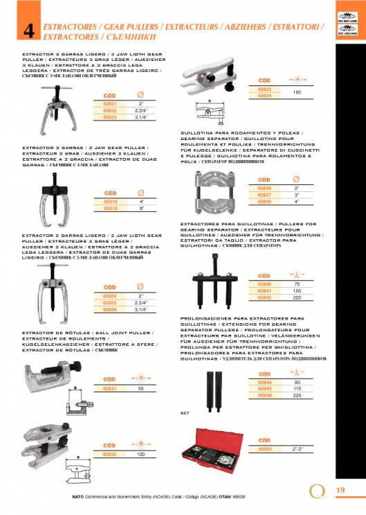 Herramientas para Mecanica de EGA MASTER. 25