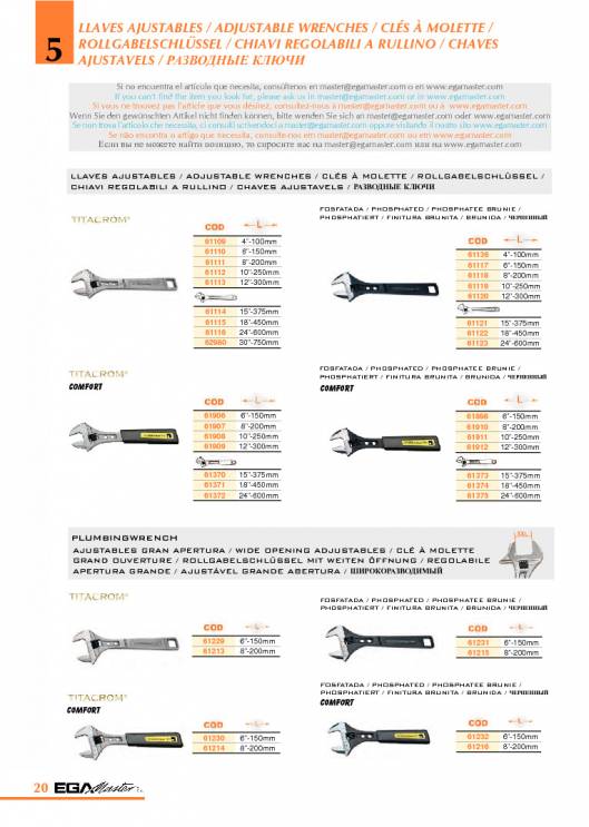 Herramientas para Mecanica de EGA MASTER. 26