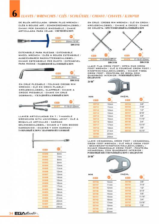 Herramientas para Mecanica de EGA MASTER. 40
