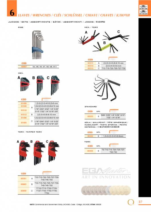 Herramientas para Mecanica de EGA MASTER. 43