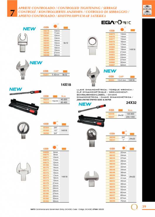 Herramientas para Mecanica de EGA MASTER. 45