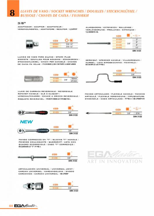 Herramientas para Mecanica de EGA MASTER. 50