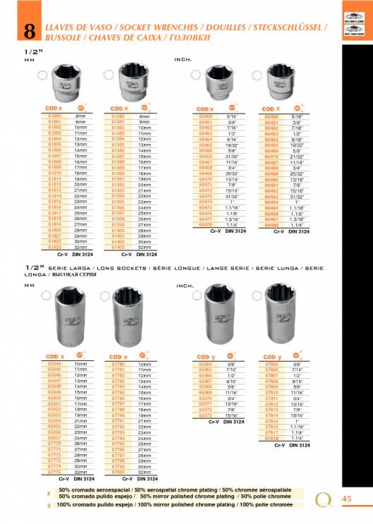 Herramientas para Mecanica de EGA MASTER. 51