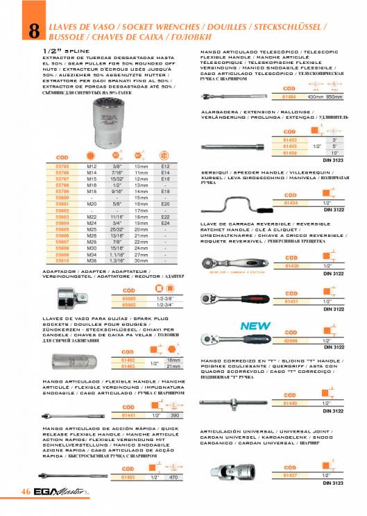 Herramientas para Mecanica de EGA MASTER. 52