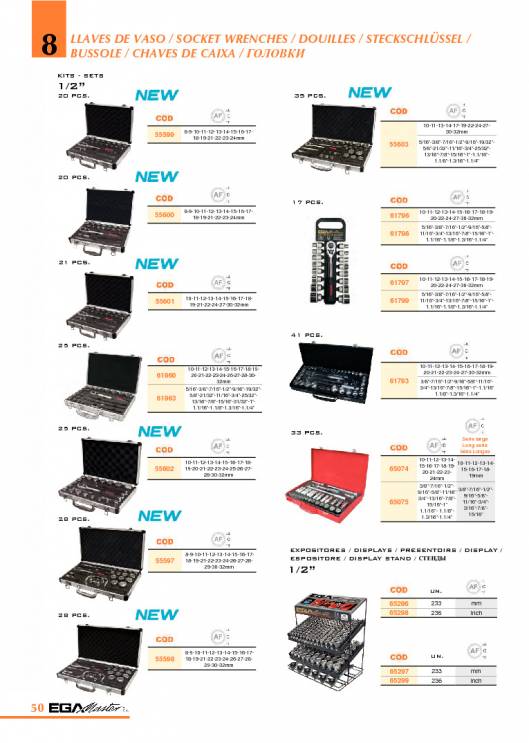 Herramientas para Mecanica de EGA MASTER. 56