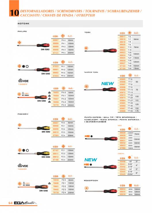 Herramientas para Mecanica de EGA MASTER. 70