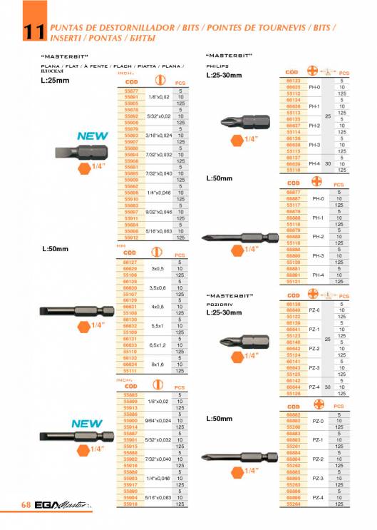 Herramientas para Mecanica de EGA MASTER. 74