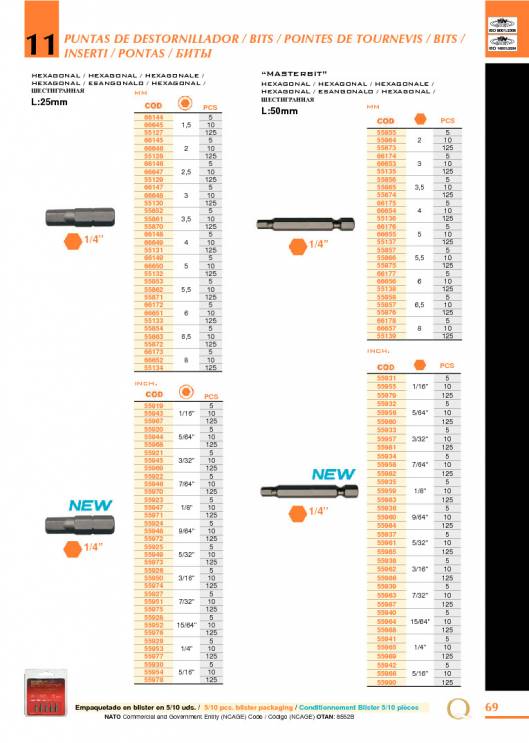 Herramientas para Mecanica de EGA MASTER. 75