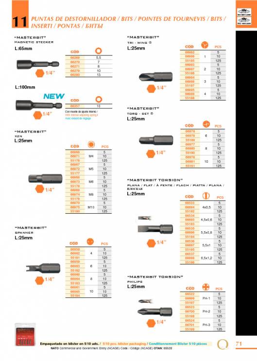 Herramientas para Mecanica de EGA MASTER. 77