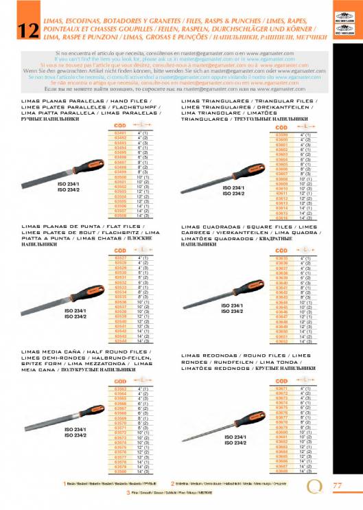 Herramientas para Mecanica de EGA MASTER. 83