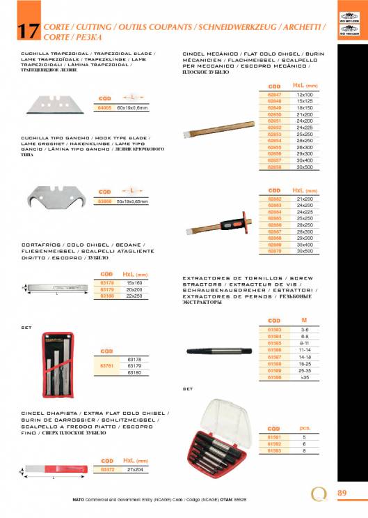 Herramientas para Mecanica de EGA MASTER. 95