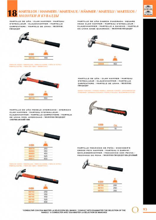 Herramientas para Mecanica de EGA MASTER. 99