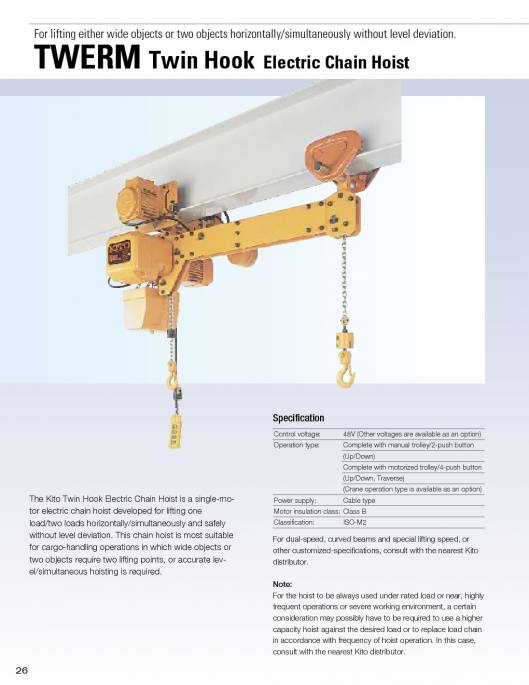 KITO. Ligting-hoists. 26