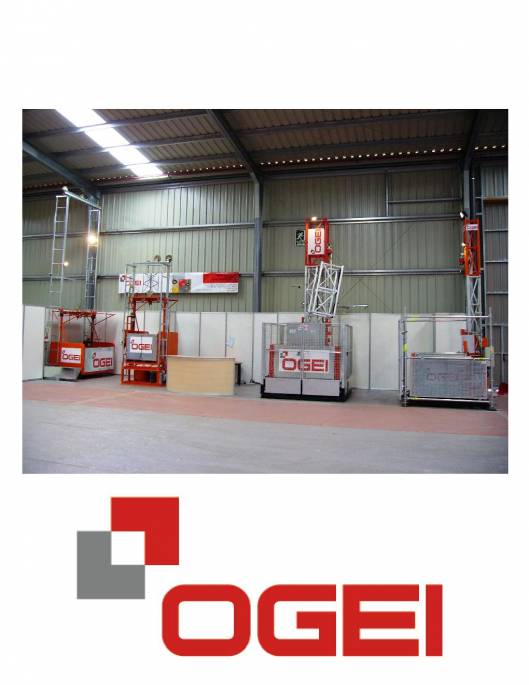 OGEI S-1000. Montacargas de fachada galvanizado 2