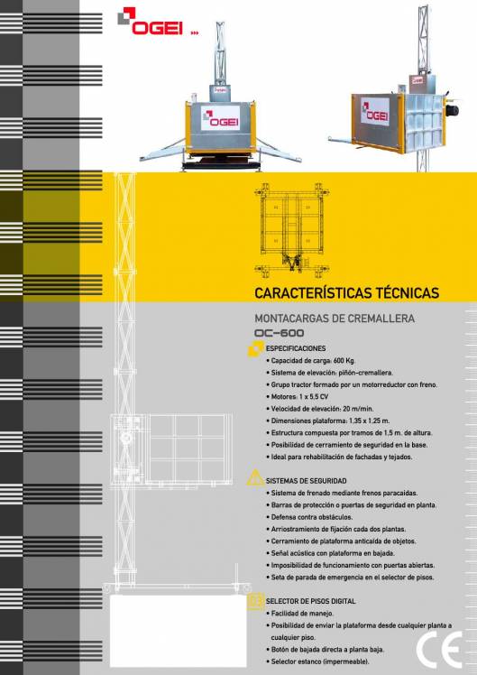 OGEI OC-600. Características técnicas 2