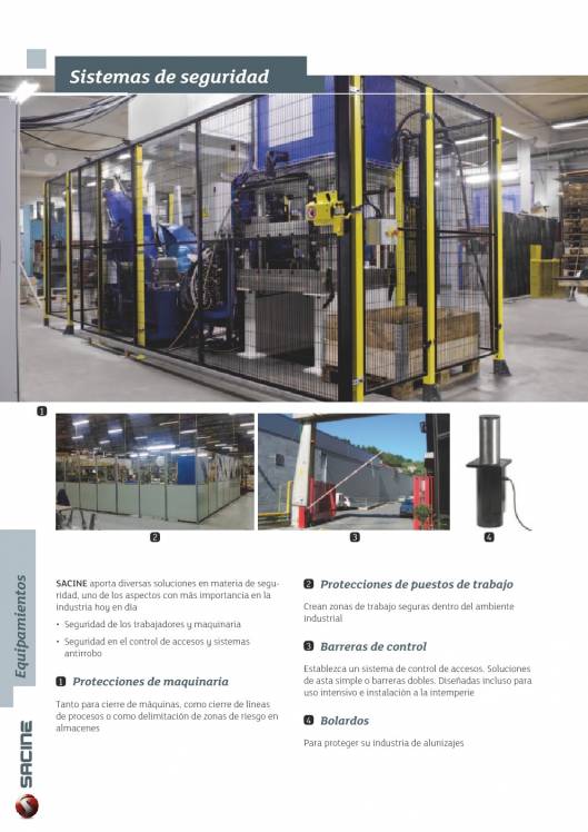 SACINE. Equipamientos 8 SACINE. Equipamientos 8