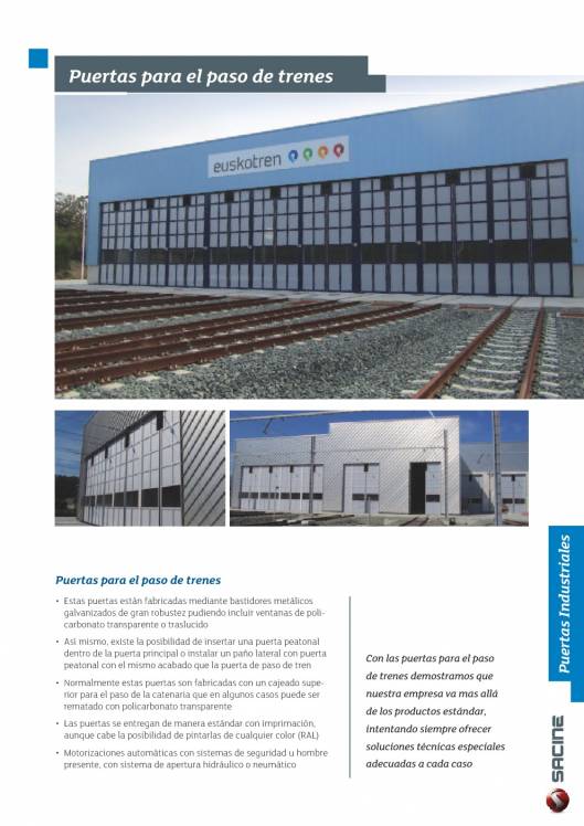 SACINE. Puertas industriales 9