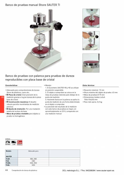 SAUTER. Metrologia 2015 43