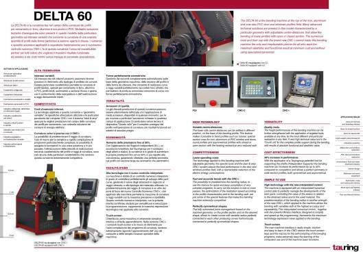 TAURING Delta 60. Máquina curvadora con tres rodillos 2