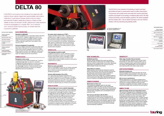 TAURING Delta 80. Máquina curvadora con tres rodillos 2