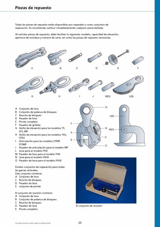 TERRIER. Garras de elevación. 25