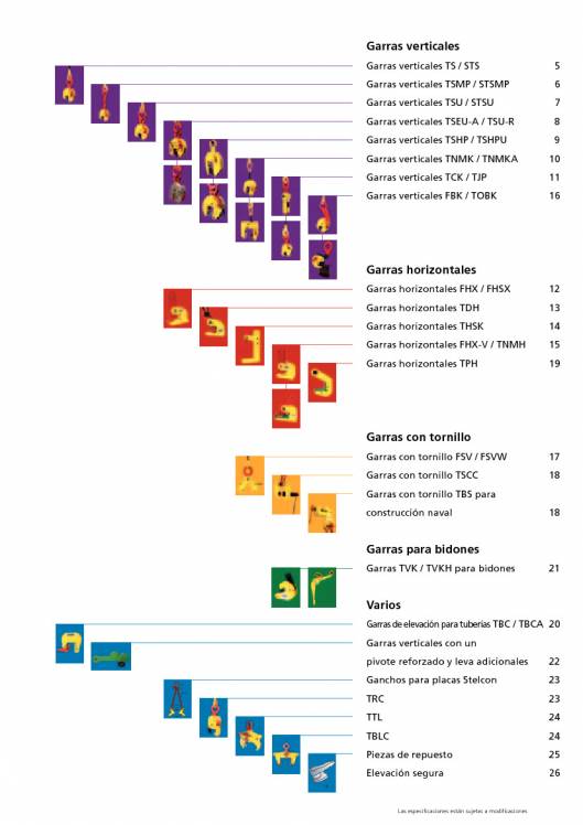 TERRIER. Garras de elevación. 4