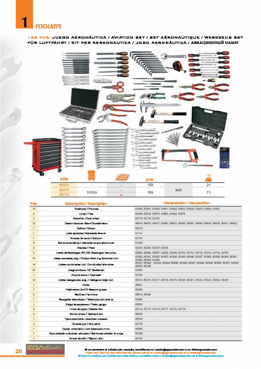 Toolkits de EGA MASTER. 20